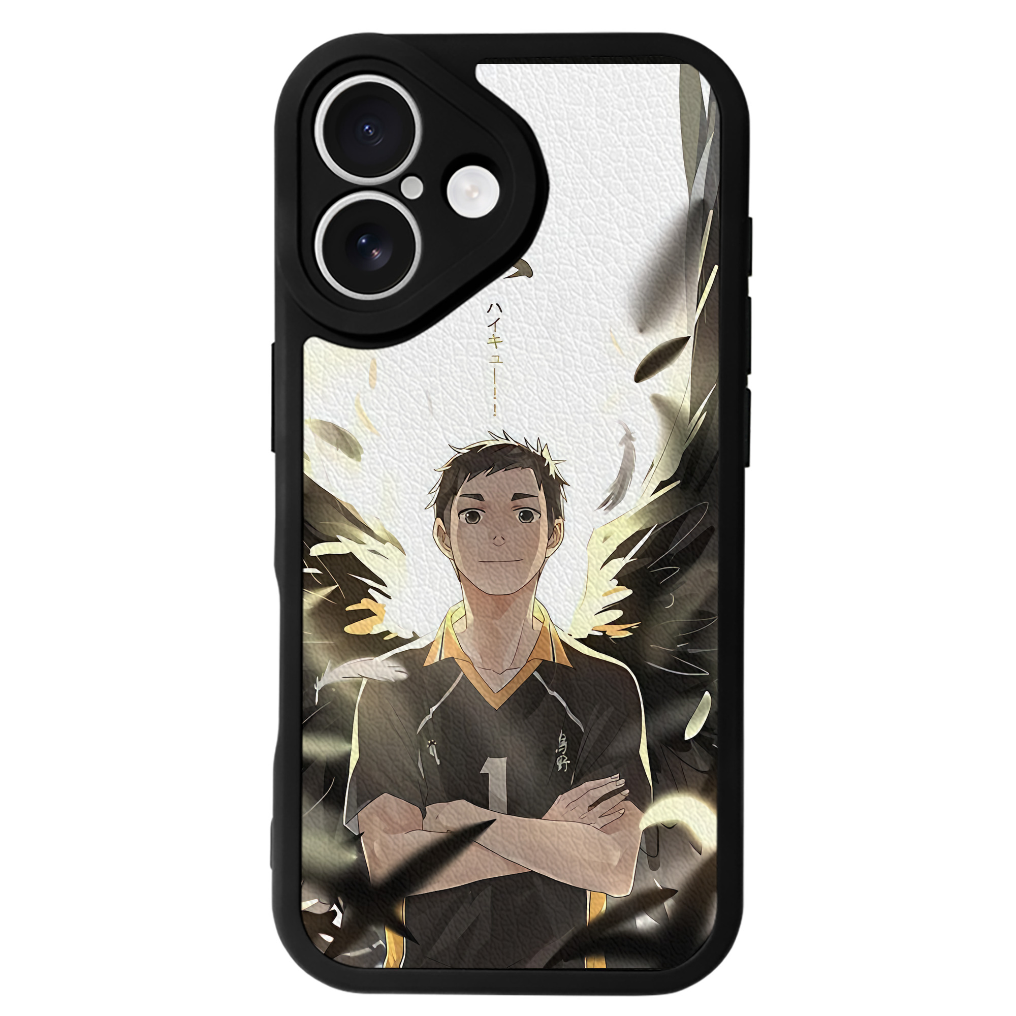 （画像用） ハイキュー!! Haikyu!! 【iPhone 16シリーズ対応】シリコンスマホケース（レザー調） 材質：シリコン